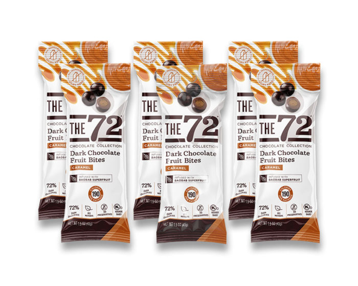 Dark Chocolate 1.5oz Caramel Fruit Bites